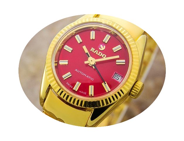 Rado Auto Dress Watch Gold Pltd Automati...