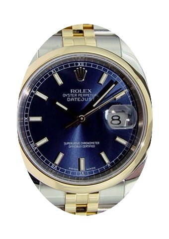 Rolex Datejust 36 116203-BLUSDJ Blue Ind...