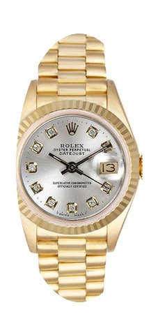 Rolex Women's President Yellow Gold Flut...