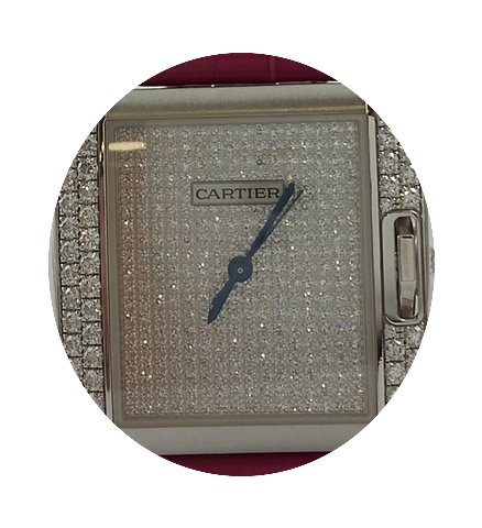 Cartier Tank Anglaise White Gold/Diamond...