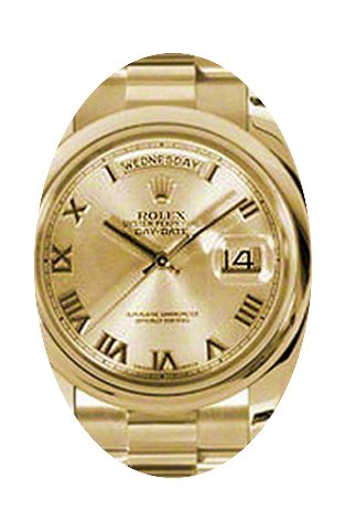 Rolex Day-Date 36 118208-GLDRDP Champagn...
