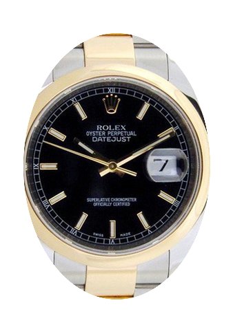 Rolex Datejust 36 116203-BLKSDO Black In...