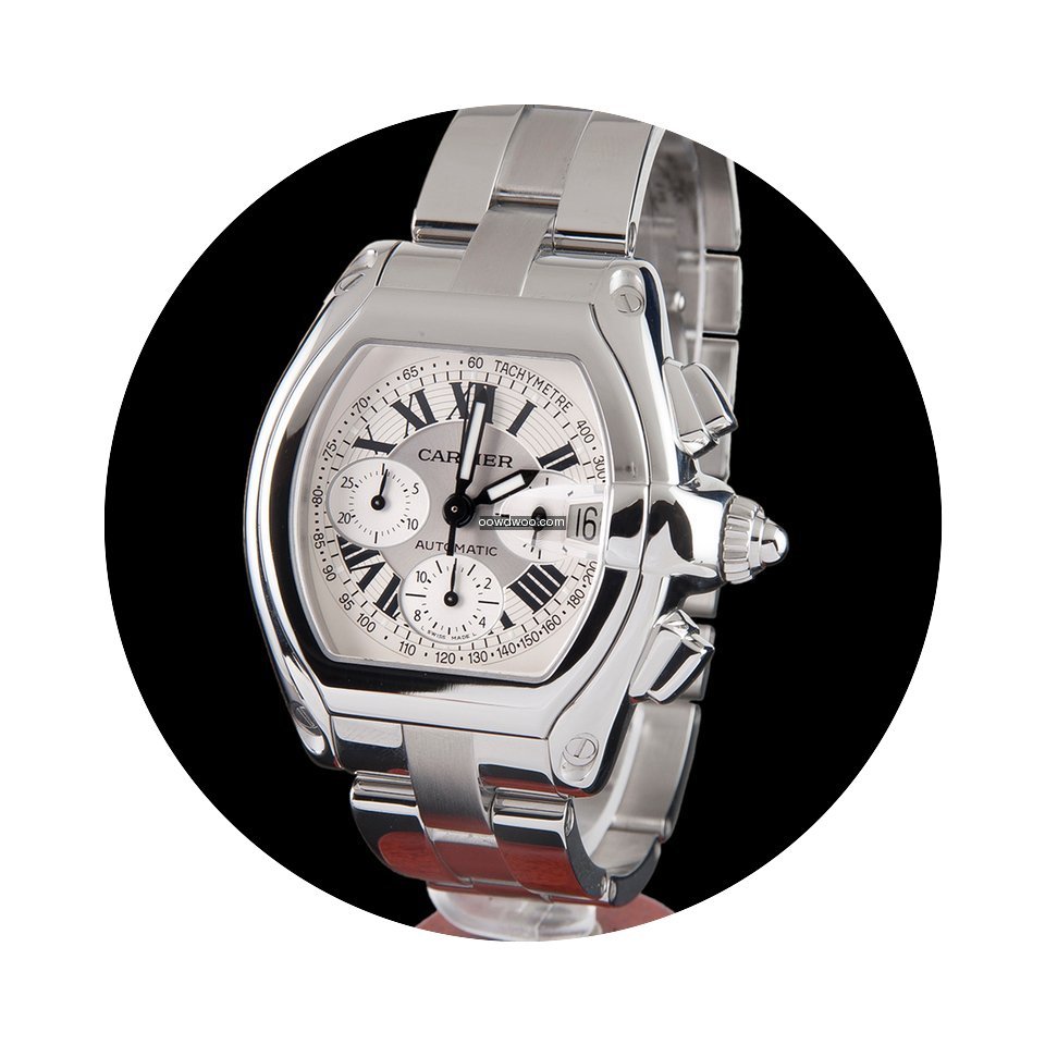 Cartier roadster steel chrono automatic ...