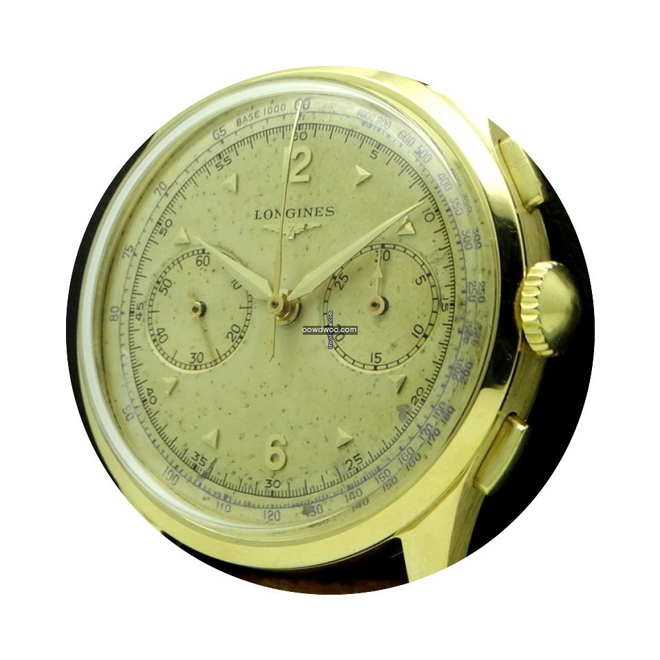 Longines | Vintage Chronograph 18 Kt yel...