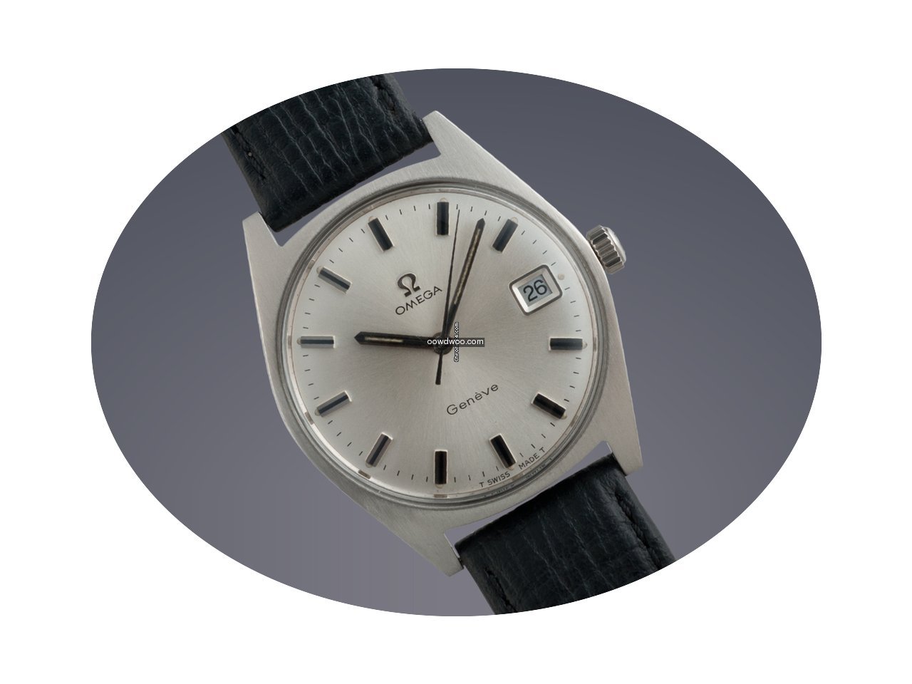 Omega Geneve stainless steel manual watc...