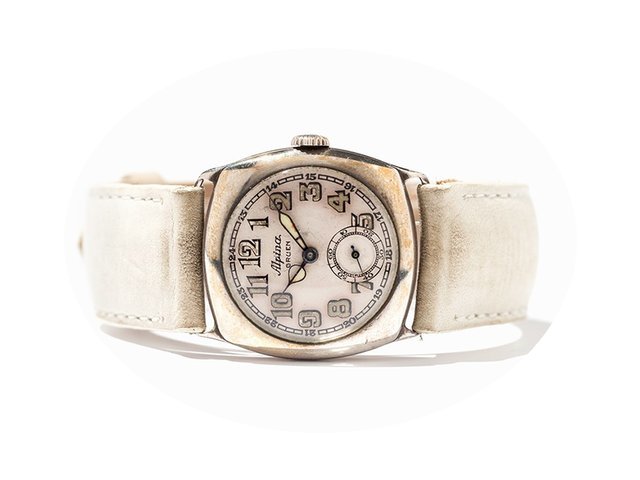 Alpina Gruen Armbanduhr aus Edelstahl...