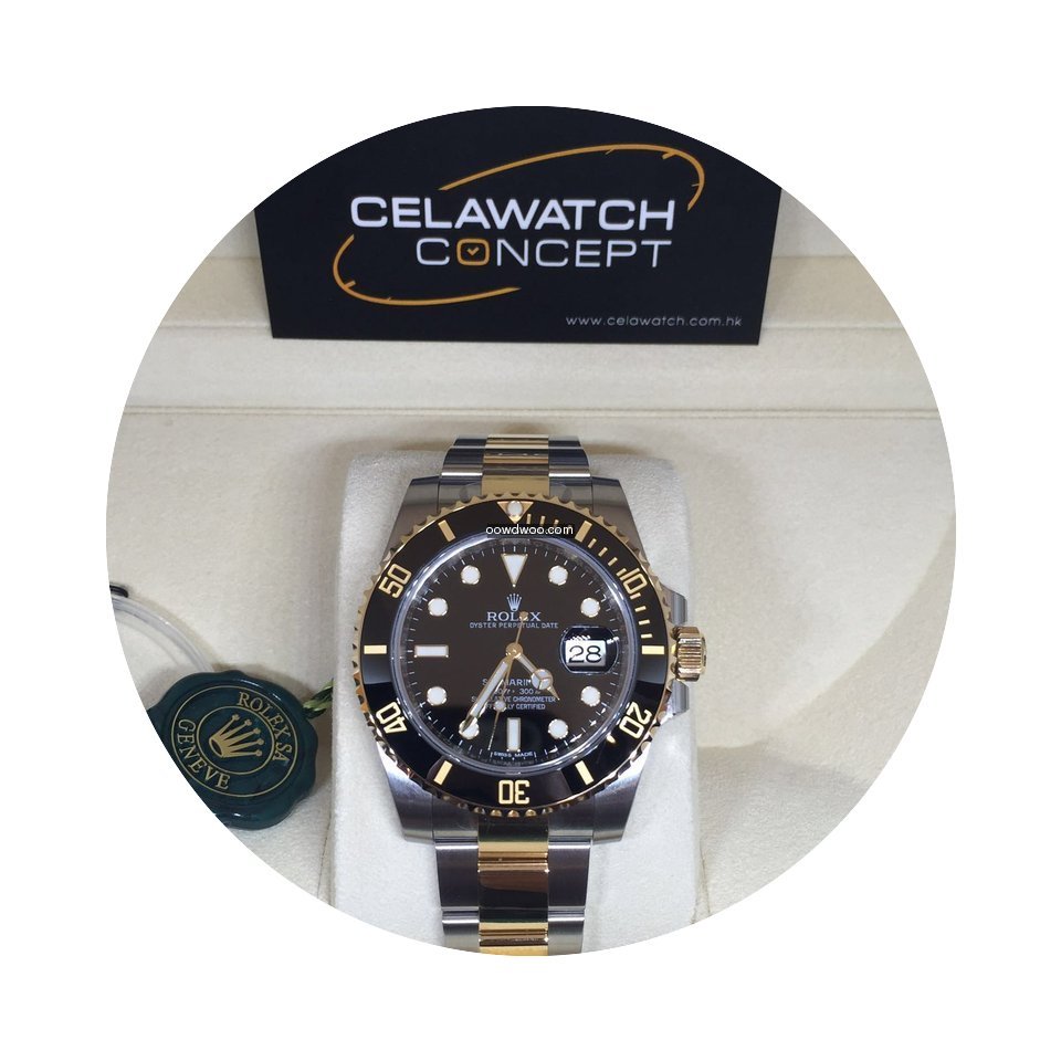 Rolex 116613LN Submariner Date Gold Stee...