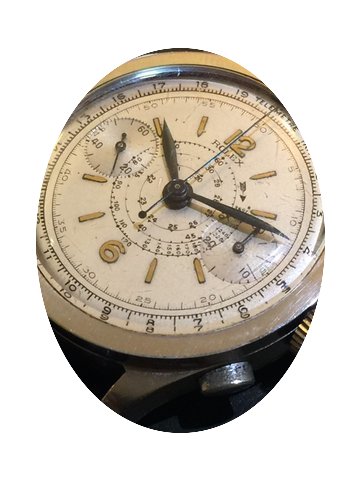 Rolex Crono Rolex cassa a gradino pulsan...