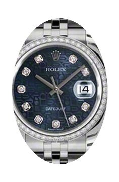 Rolex Datejust 36 116244-BLUJDDJ Blue Ju...