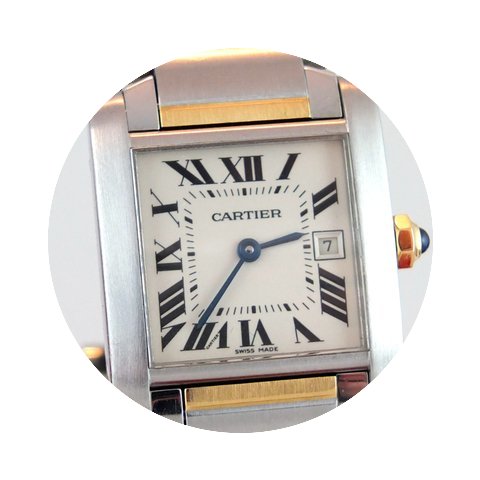 Cartier Tank Francaise / Stahl /