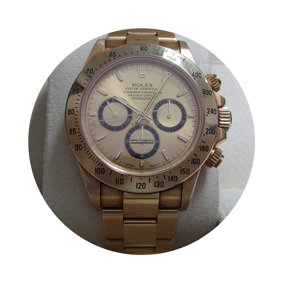 Rolex Daytona 18K Yellow Gold/Champagne ...