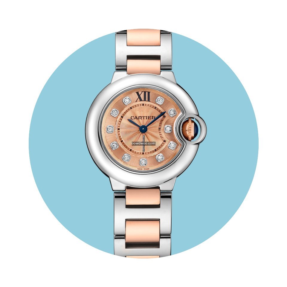 Cartier Ballon Bleu 28 mm Stahl Rotgold ...