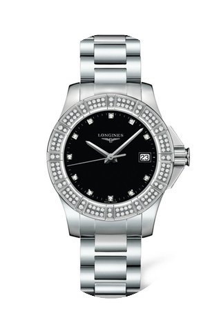 Longines Conquest Quartz Diamond Markers...