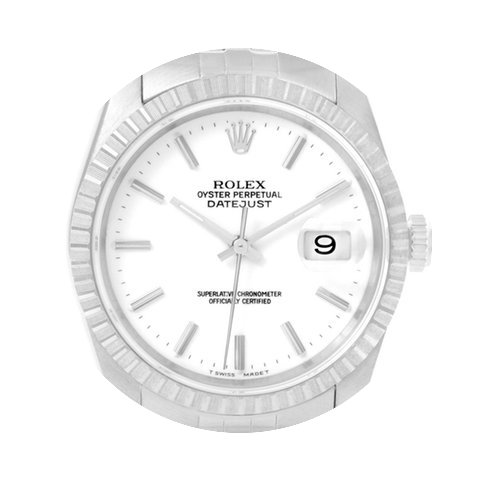 Rolex Datejust Stainless Steel White Bat...
