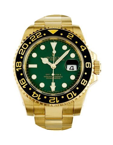 Rolex Gmt-Master 2 Gold Mens Watch 11671...