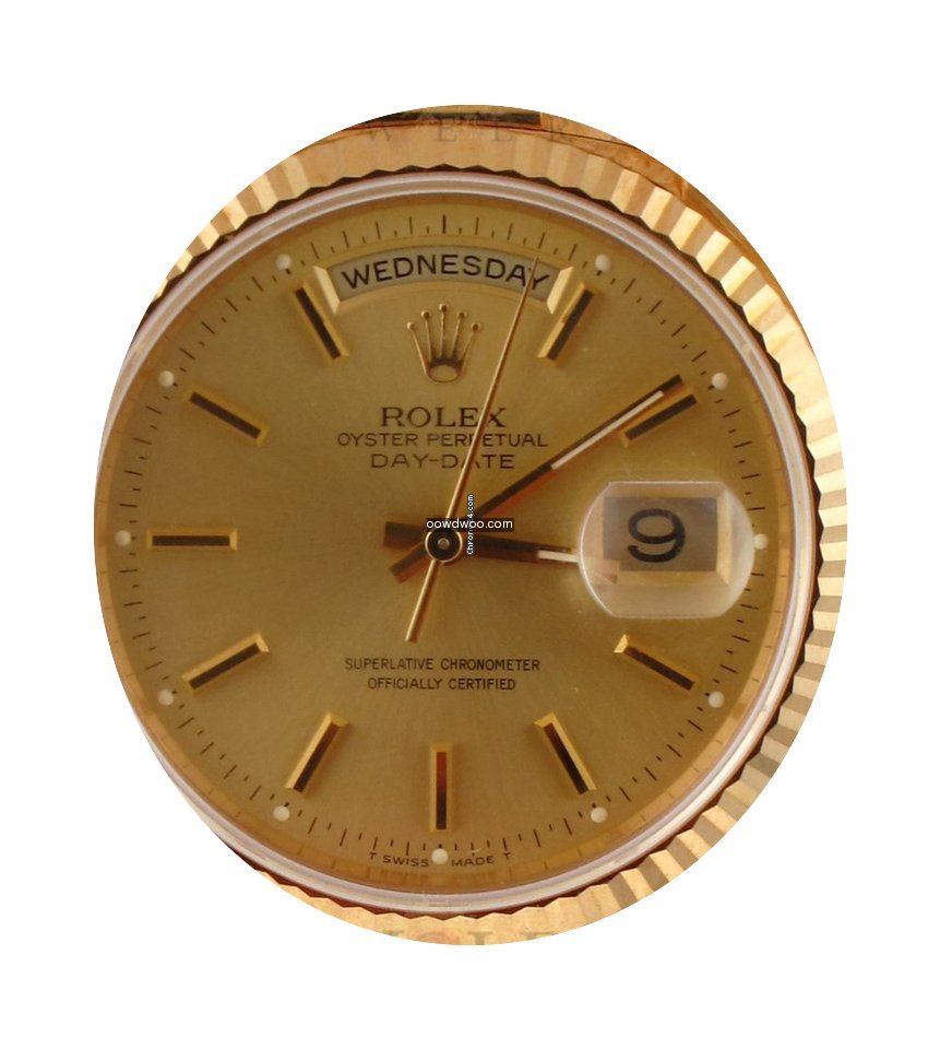 Rolex 1995 Gnts 18kt Yellow Gold Day-Dat...