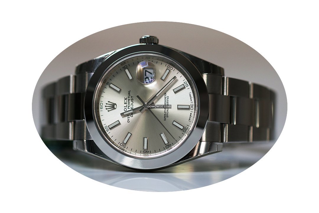 Rolex new Datejust oyster 41mm silver di...