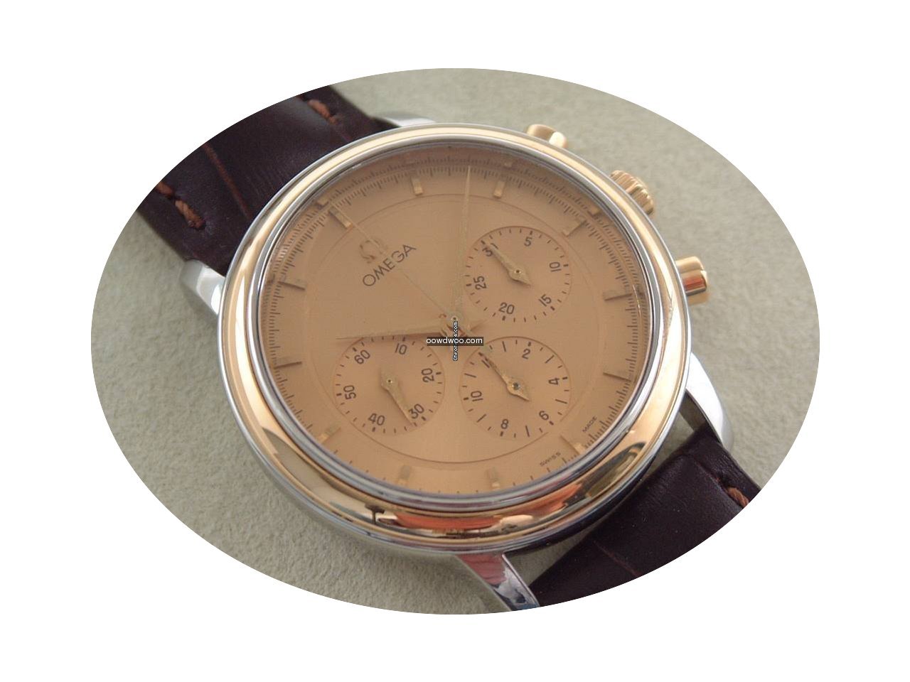 Omega De Ville Stahl Gold Herrenuhr Chro...