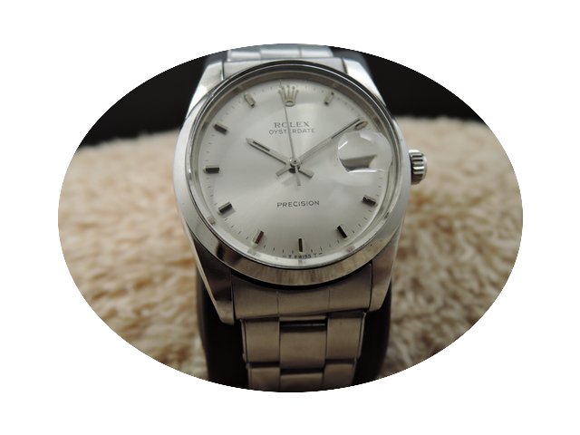 Rolex OYSTER DATE 6694 Original Silver D...