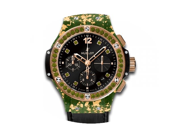 Hublot Big Bang Gold Linen Black Tourmal...
