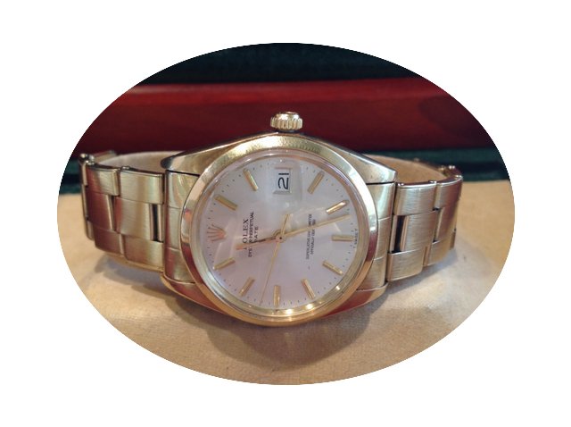 Rolex 1500 14k Gold Oyster Perpetual Dat...