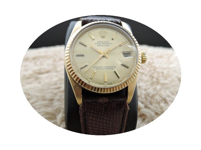 Rolex DATEJUST 6827 Boy Size 18K Yellow ...