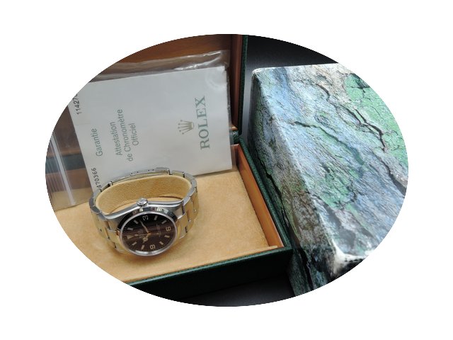 Rolex 114270 Explorer 1 Black Dial with ...