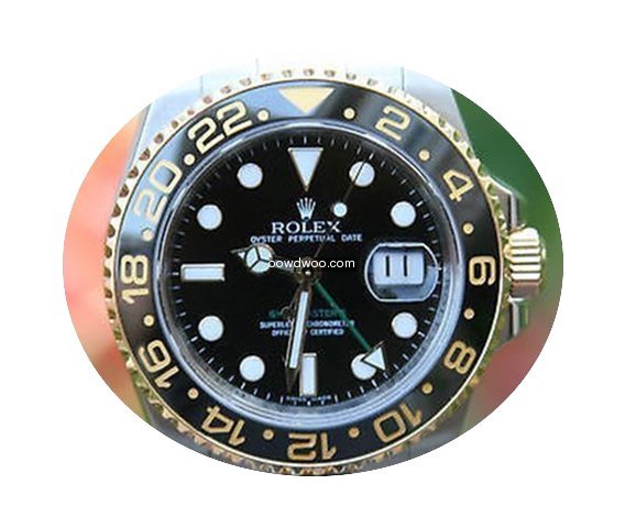 Rolex Mens 40mm Gmt Ii 18k Gold & Steel ...