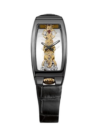 Corum Miss Golden Bridge in Black Cerami...