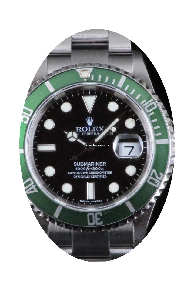 Rolex Submariner Green Bezel 16610 LV St...