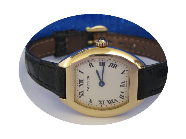 Cartier Tortue in 750/18 Karat, original...