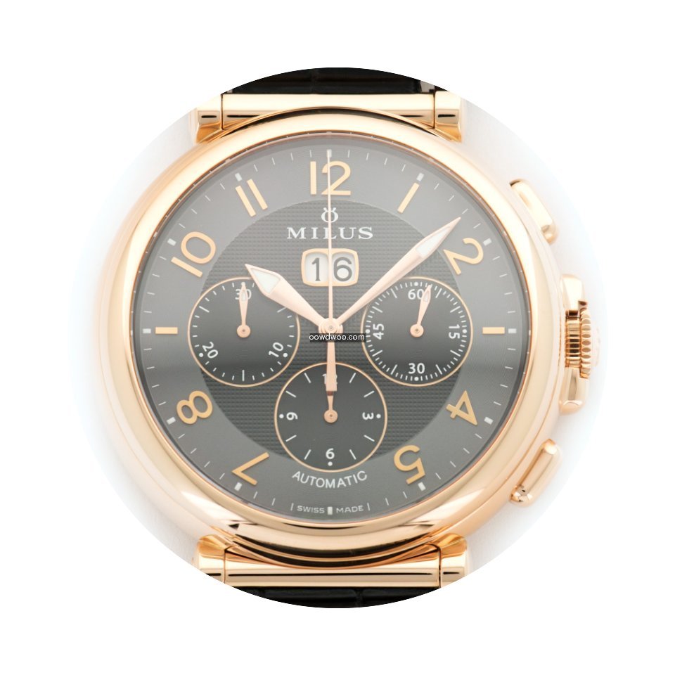 Milus Rose Gold Zetios Chronograph Autom...