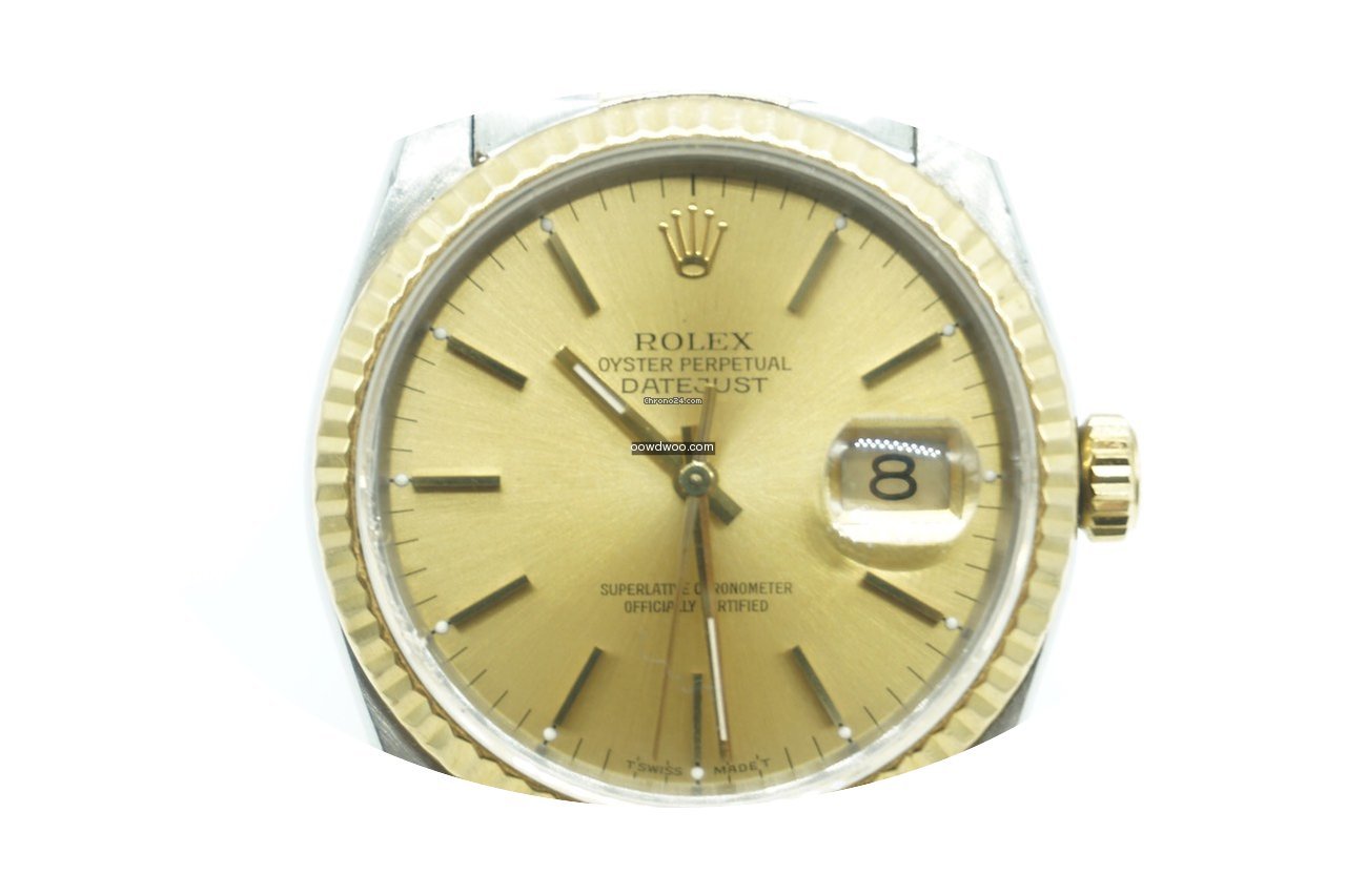 Rolex Datejust 36mm two tone Champagne G...