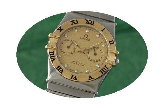 Omega Constellation Stahl / Gold Diamant...