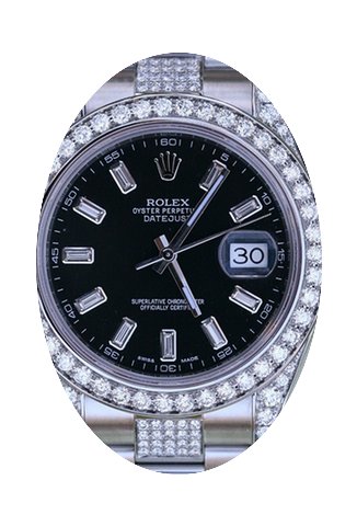 Rolex Mens Datejust in Steel & White...