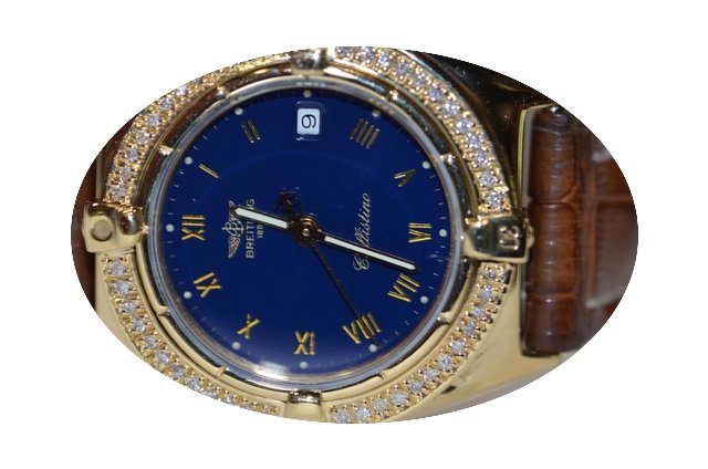 Breitling Callistino 18K Solid Gold Diam...