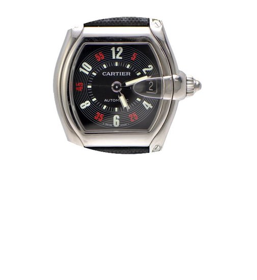 Cartier Roadster Black Dial on Strap wit...