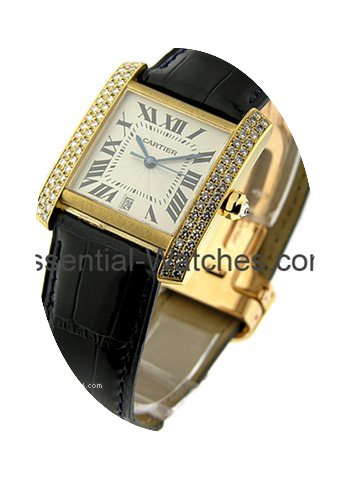 Cartier Large Size Tank Francaise with D...