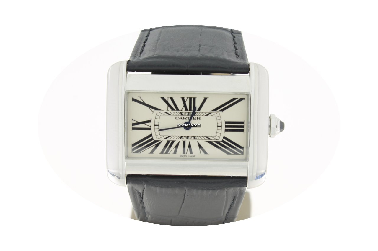 Cartier Tank Divan XL steel (B&P2008) 38...