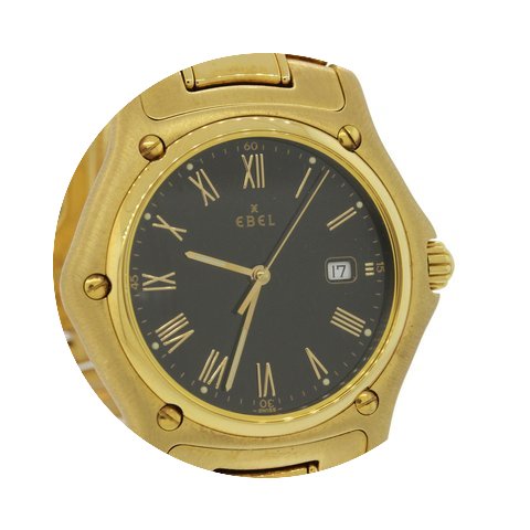Ebel 1911 18k Yellow Gold 887902 34mm Qu...