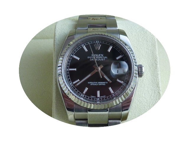 Rolex Date Just 116200 M-Serie black fat...