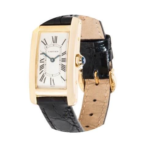 Cartier Tank Americaine 18K Yellow Gold ...