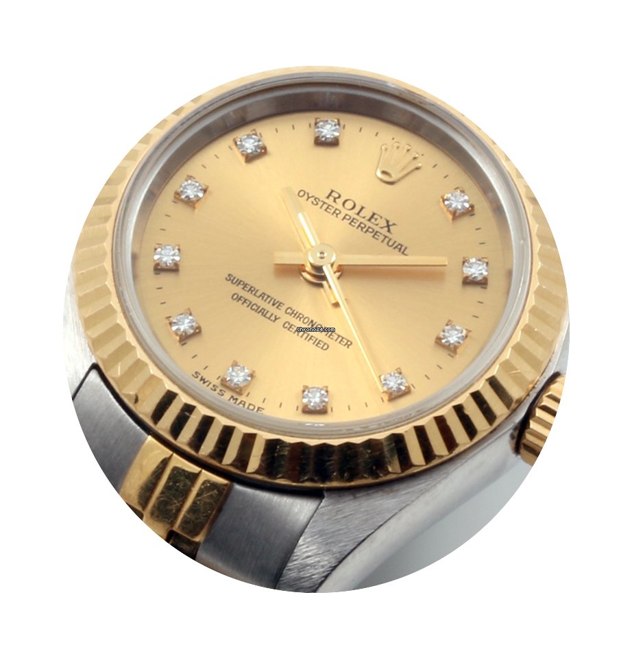 Rolex 24mm TT Oyster Perpetual Factory D...