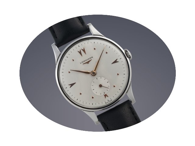 Longines Oversize watch steel manual wat...