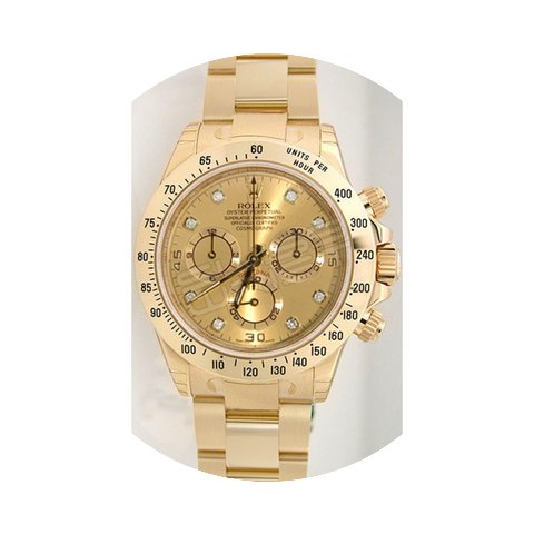 Rolex Daytona 116528 18K Yellow Gold Wit...