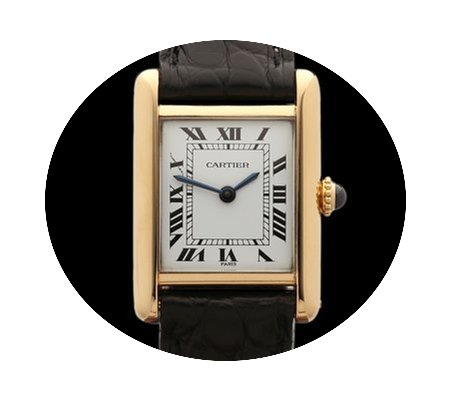 Cartier Tank Paris 18k Yellow Gold Ladie...