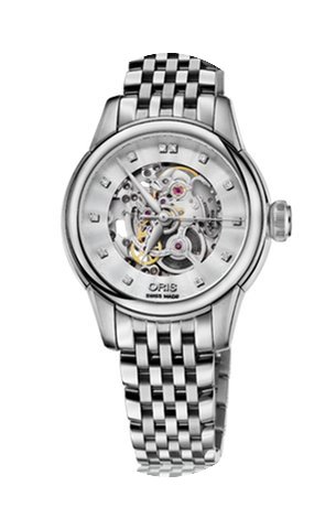 Oris Artelier Skeleton Diamonds 31mm Lea...