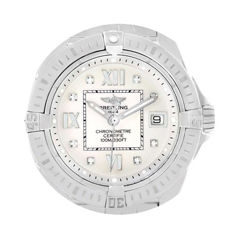 Breitling Windrider Cockpit Silver Diamo...