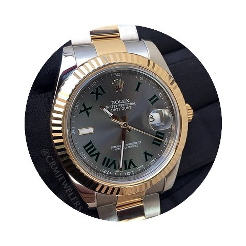 Rolex DateJust II Two-Tone Grey Roman...