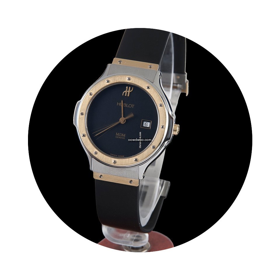 Hublot classic steel and gold medium siz...